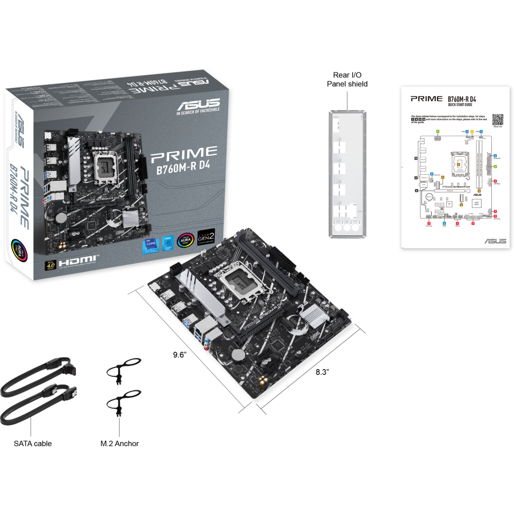 Motherboard ASUS PRIME B760M-R D4 (PRIME B760M-R D4) - photo 4