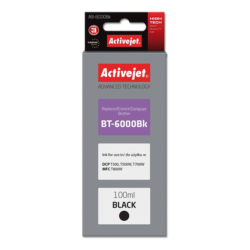Activejet AB-6000Bk Ink for Brother 100 ml black (AB-6000Bk)