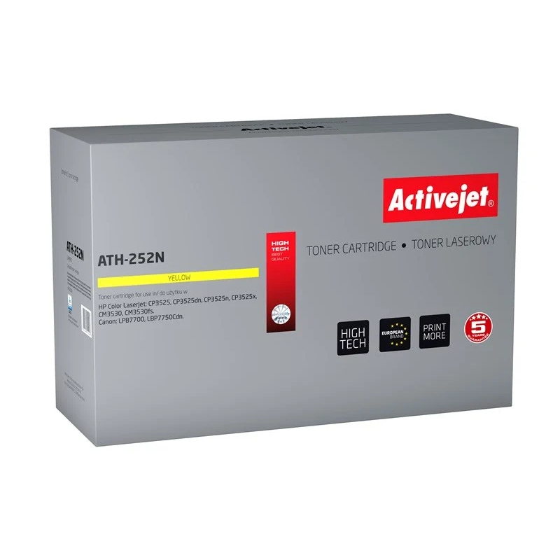 Toneris Activejet ATH-252N (replacement for HP 504A CE252A, Canon CRG-723Y; Supreme; 7000 pages; yellow) (ATH-252N)