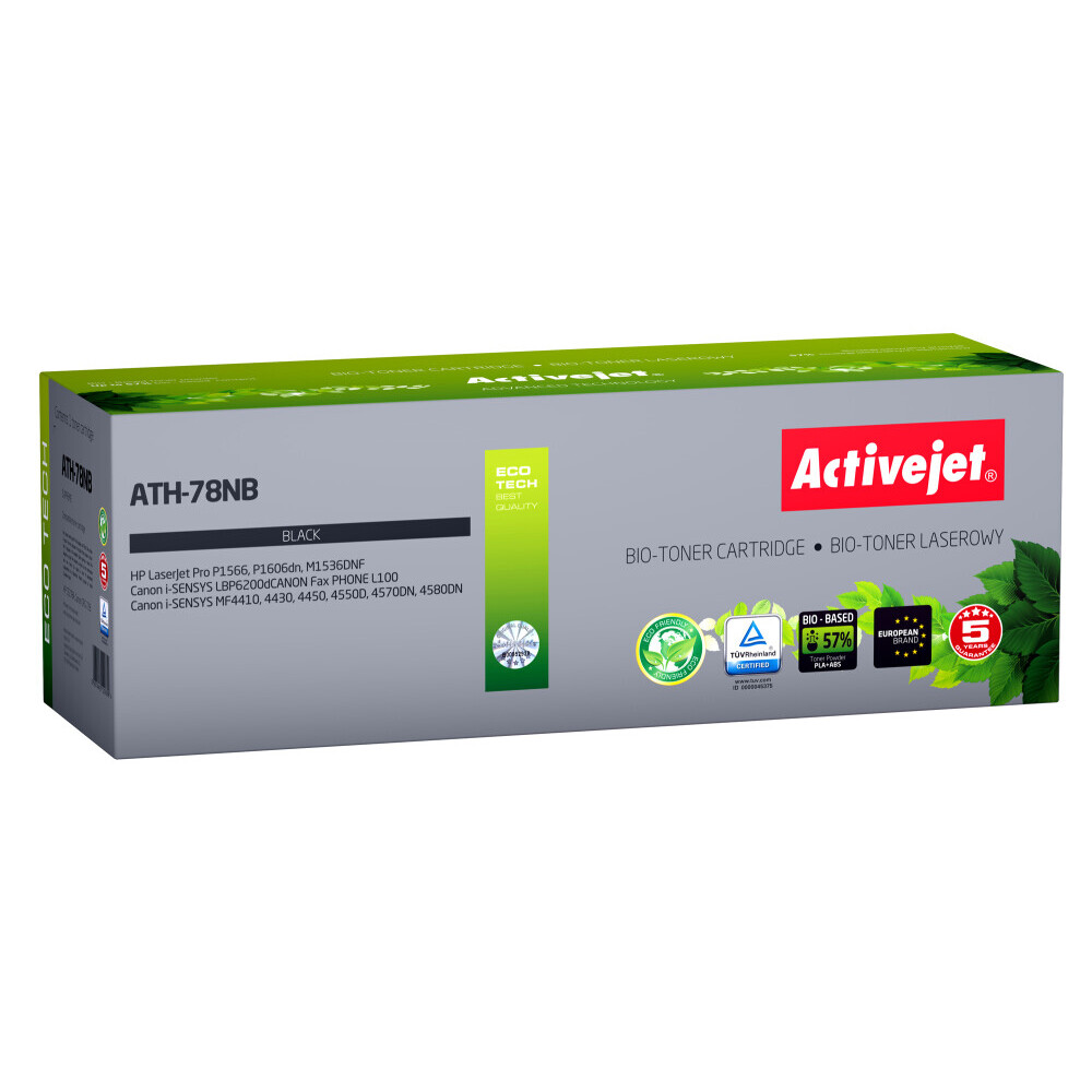 Toneris BIO Activejet ATH-78NB toner for HP, Canon printers, Replacement HP 78A CE278A, Canon CRG-728; Supreme; 2500 pages; black (ATH-78NB)