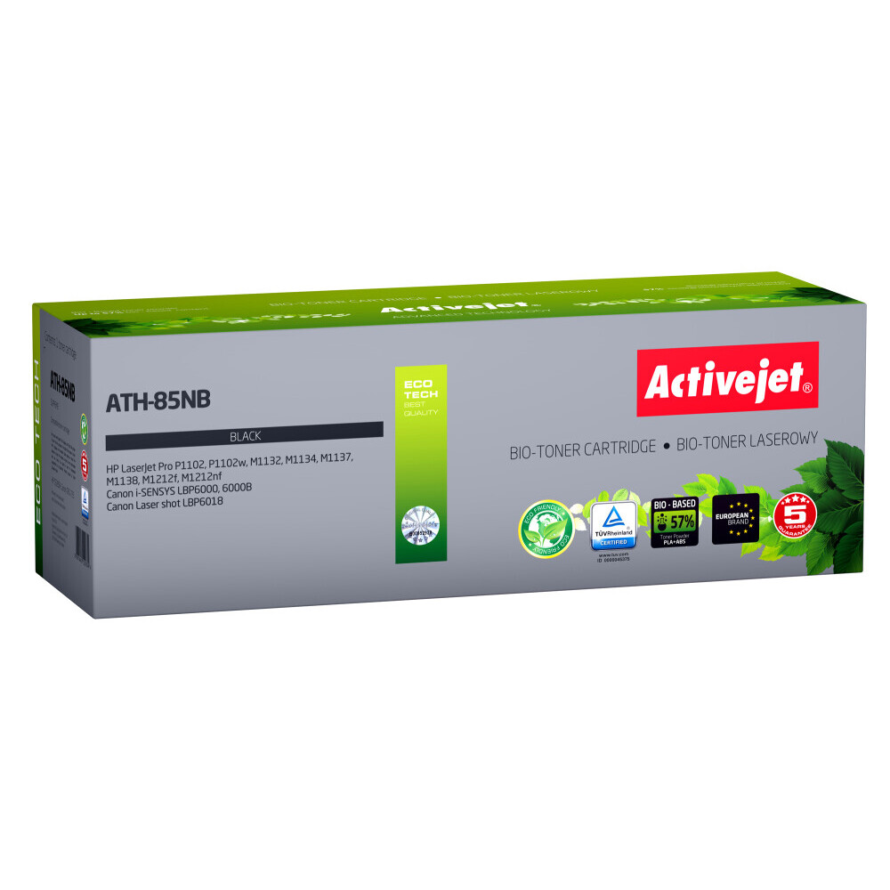 Toneris BIO Activejet ATH-85NB toner for HP, Canon printers, Replacement HP 85A CE285A, Canon CRG-725; Supreme; 2000 pages; black (ATH-85NB)