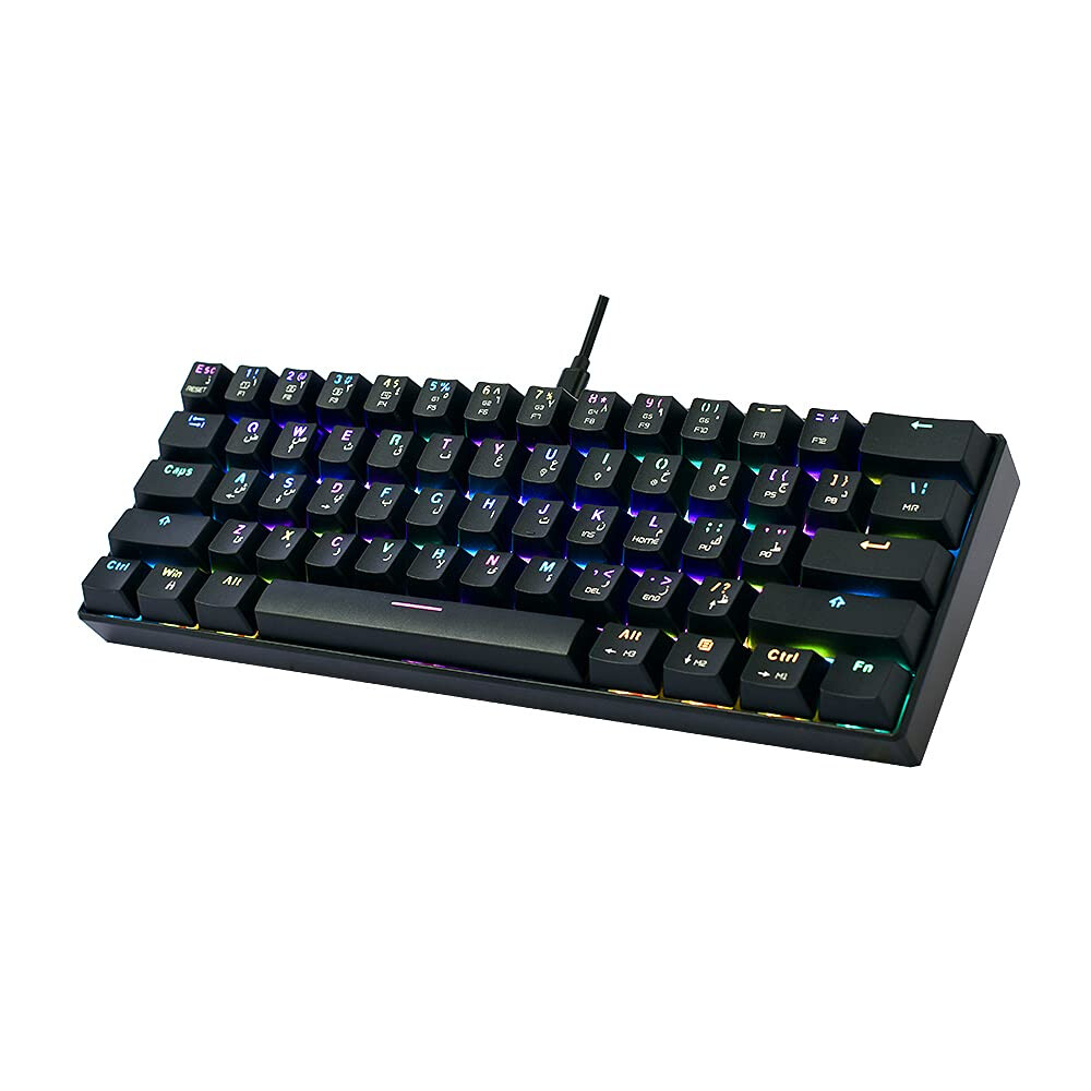 Tastatūra Motospeed CK61 RGB (CK61-Blue) - foto 2
