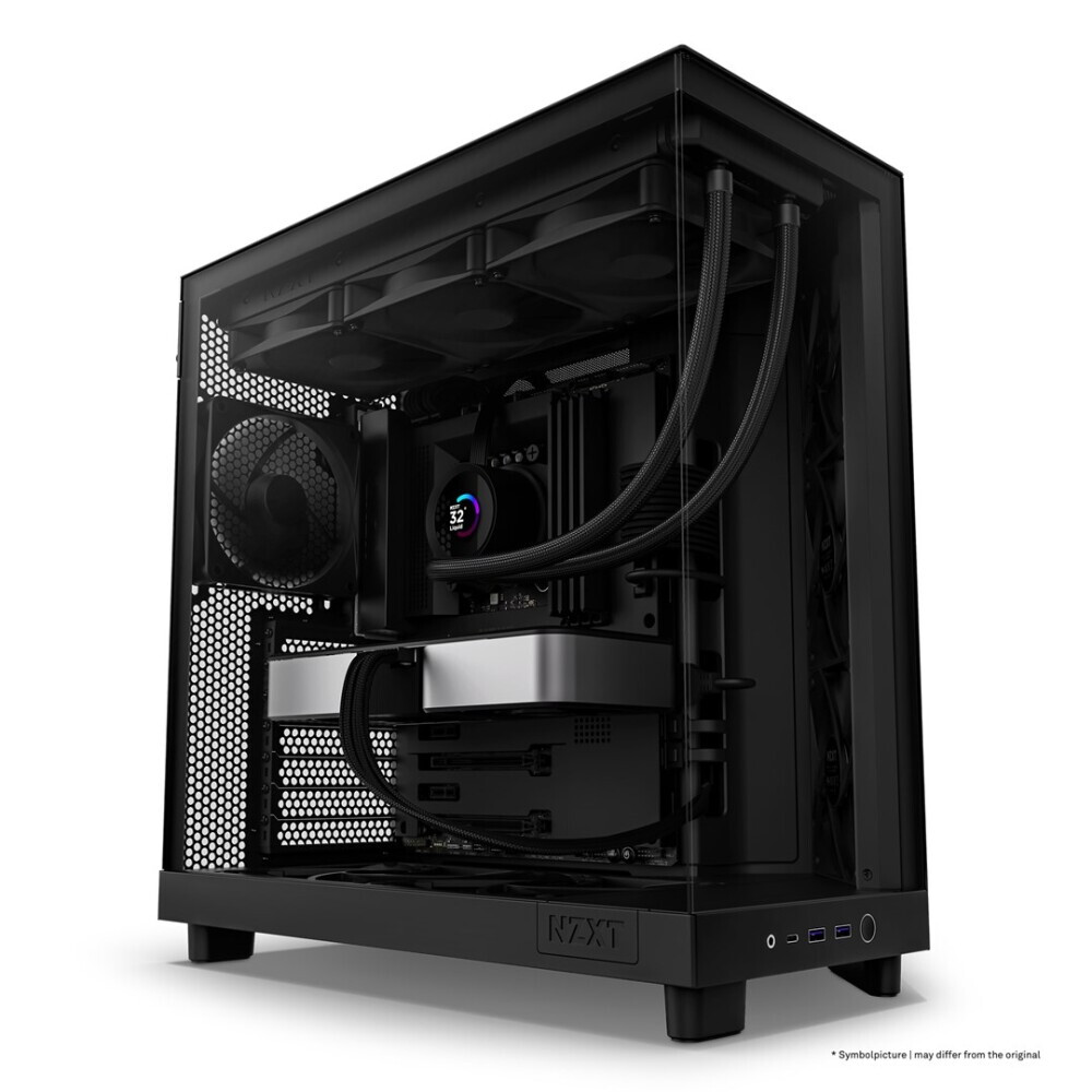 Datoru korpuss NZXT H6 Air Flow Midi Tower Black (CC-H61FB-01) - foto 6