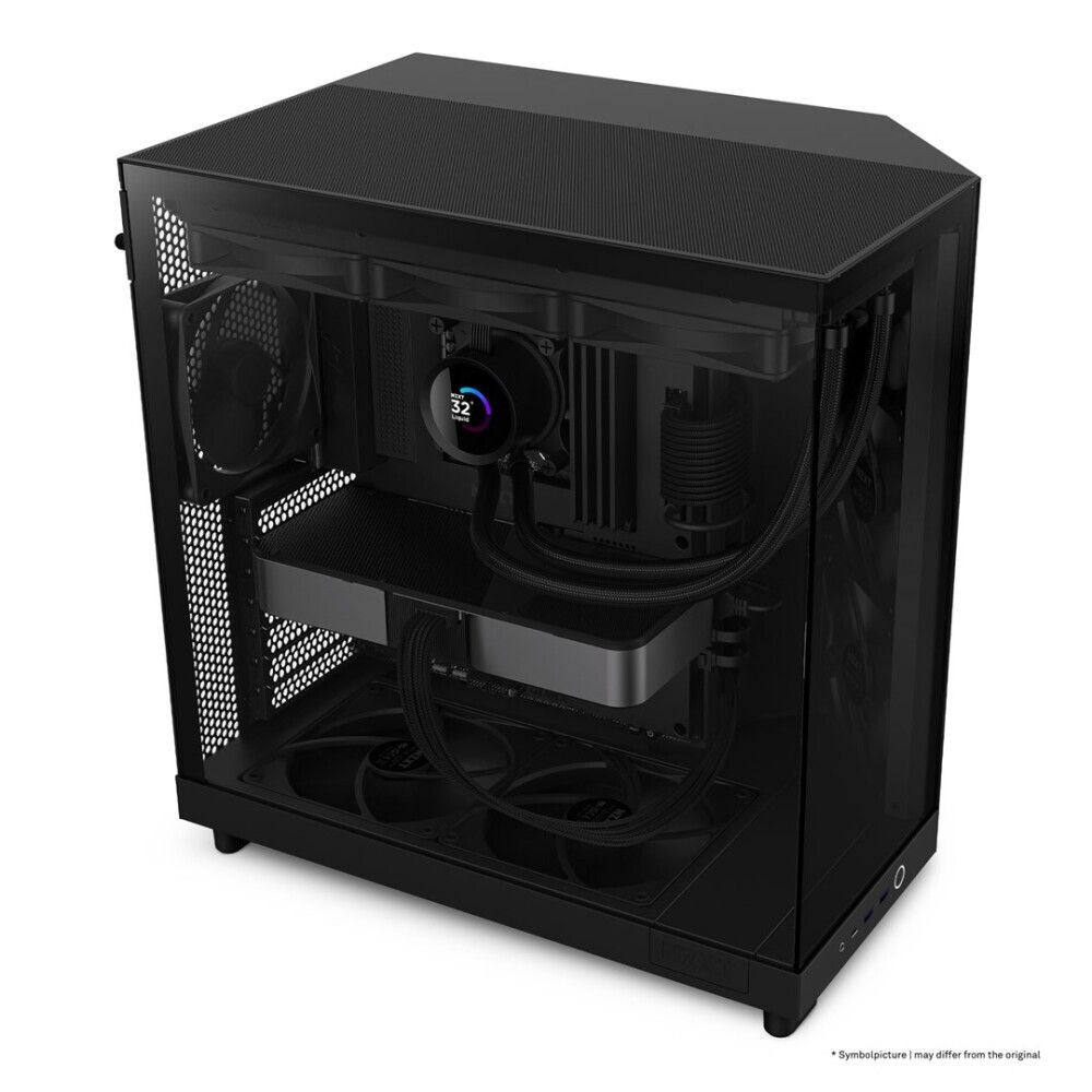 Datoru korpuss NZXT H6 Air Flow Midi Tower Black (CC-H61FB-01) - foto 13