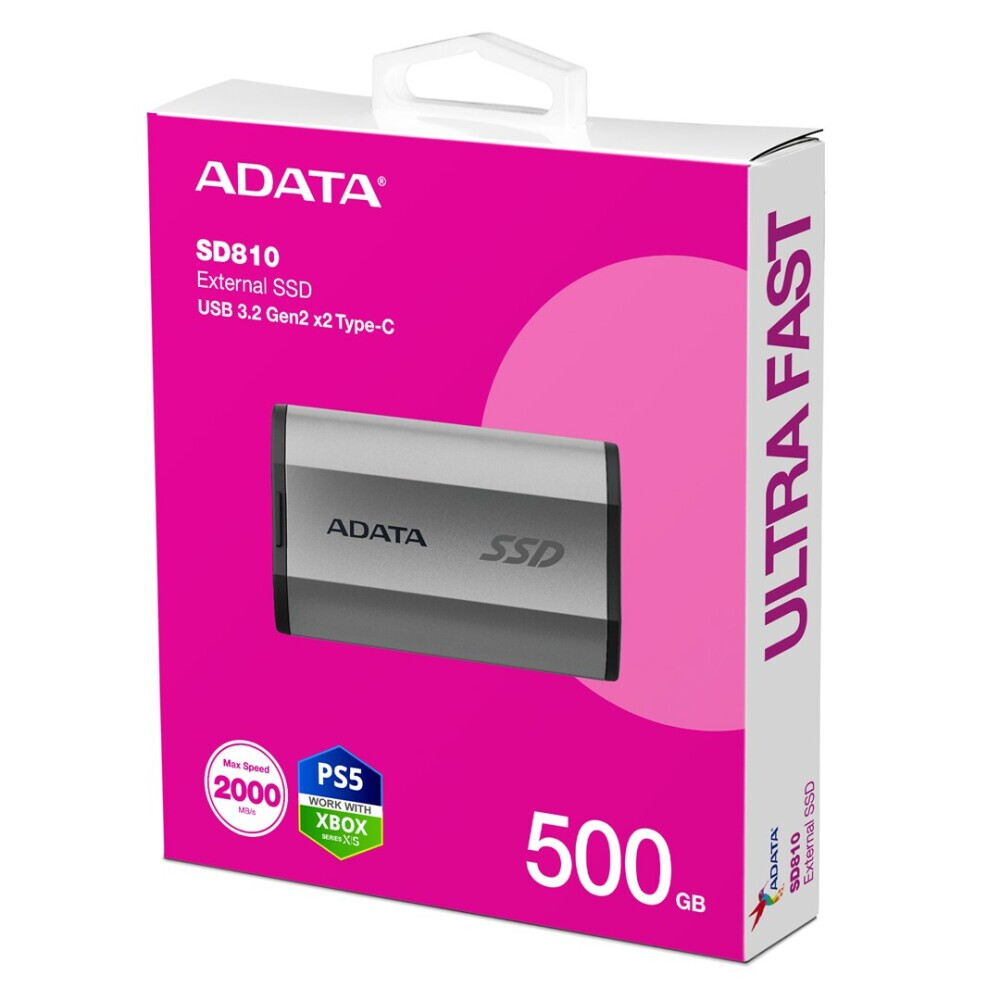 Ārējie cietie diski un SSD ADATA SD810 500 GB (SD810-500G-CSG) - foto 6