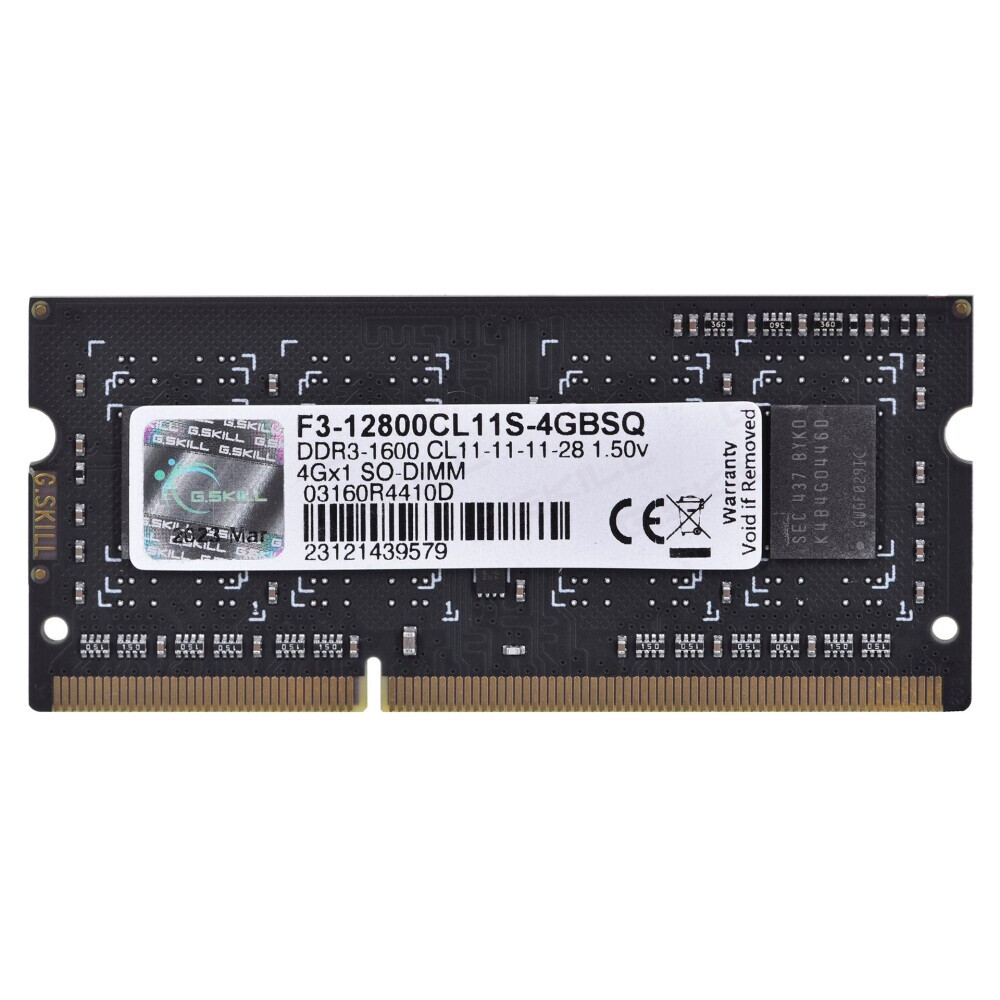La mémoire vive G.Skill 4GB 1066 MHz DDR3 CL11 (F3-12800CL11S-4GBSQ)