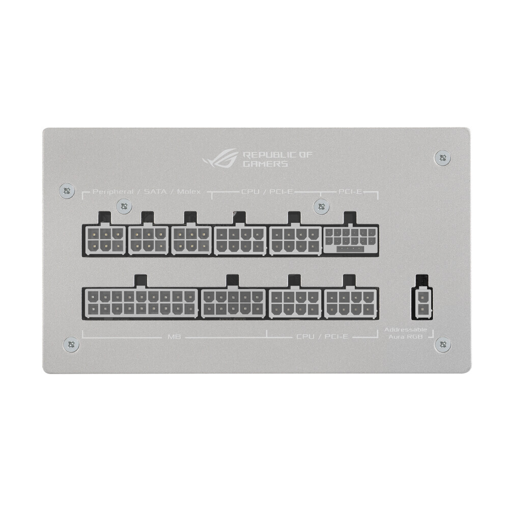 Bloc dalimentation ASUS ROG -STRIX-1000G-AURA-WHITE-GAMING 1000 W 24-pin ATX (ZDLASUOBU0037) - photo 8