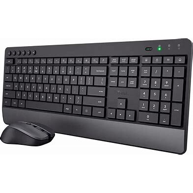 Clavier + souris Trezo Universal RF Wireless QWERTY US English Black (PERTRUKLM0013)