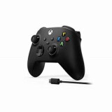 Kontrolleris Xbox Wireless Controller + USB-C Cable Black Gamepad Analogue (KSLMI1KON0028)