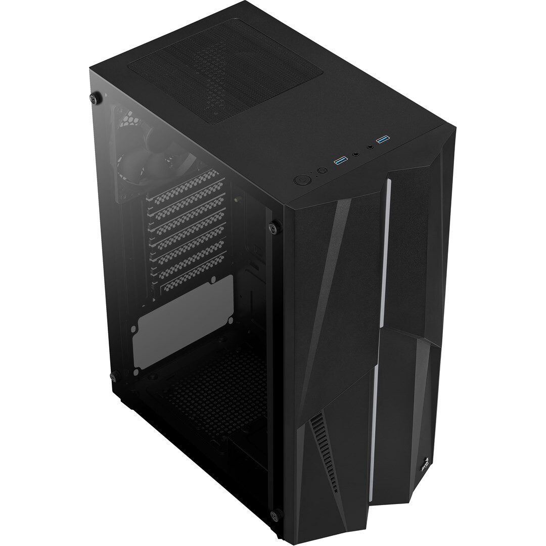 Datoru korpuss Aerocool Mecha Midi Tower Black (AEROPGSMECHA-G-BK-V1) - foto 6