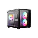 Corpus AEROCOOL PGS DRYFT MINI-G-BK-V1 FRGB Mini-Tower (AEROPGSDRYFTMINI-BK)