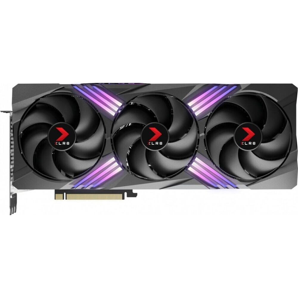 Videokarte PNY RTX 4070 Ti SUPER XLR8 16GB GDDR6X (VCG4070TS16TFXX1-BLK)