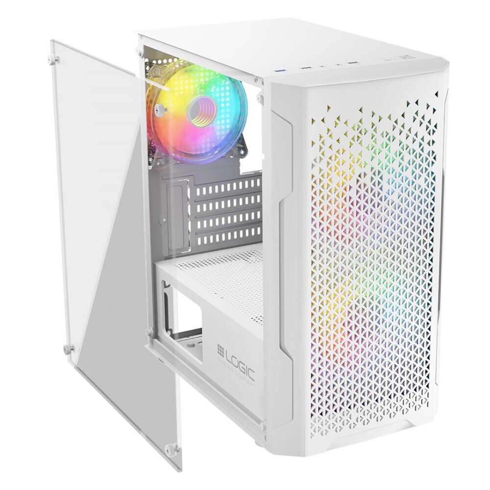 Datoru korpuss LOGIC ARAMIS ARGB Mini Tower white (AM-ARAMIS-20-0000000-0002) - foto 5