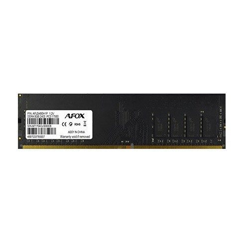 Operatīvā atmiņa AFOX 8 GB 2400 MHz DDR4 CL17 (AFLD48EH1P)