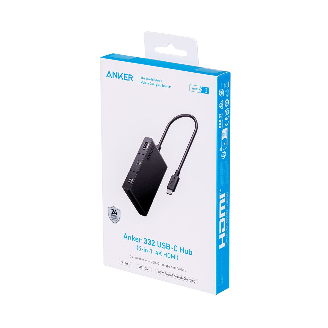 Anker 332 USB 3.2 Gen 1 Type-C Black (A8356G11) - foto 6