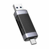 Karšu lasītājs Orico CD2D-AC2-BK-EP TF/SD atmiņas karšu lasītājs, USB + USB-C (CD2D-AC2-BK-EP)