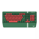 Tastatūra Gaming Keyboard Delux KM17DB green&red (KM17DB GREEN)