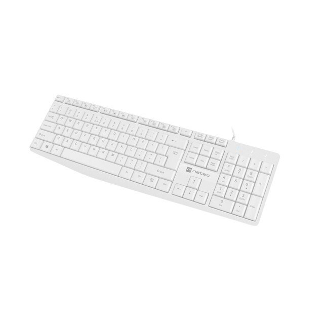 Tastatūra NATEC NAUTILUS SLIM ENG White (NKL-1951) - foto 2