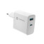 NATEC RIBERA GAN CHARGER 1X USB-A + 1X USB-C WHITE (NUC-2142) - foto 4