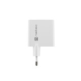 NATEC RIBERA GAN CHARGER 1X USB-A + 1X USB-C WHITE (NUC-2142)