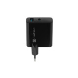 NATEC RIBERA GAN 1x USB-A + 1x USB-C BLACK (NUC-2145)