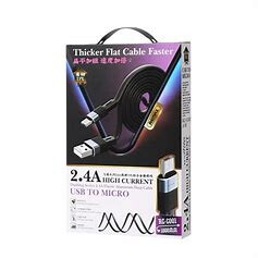 Kabelis USB-micro USB Flushing, RC-C001 (31168)