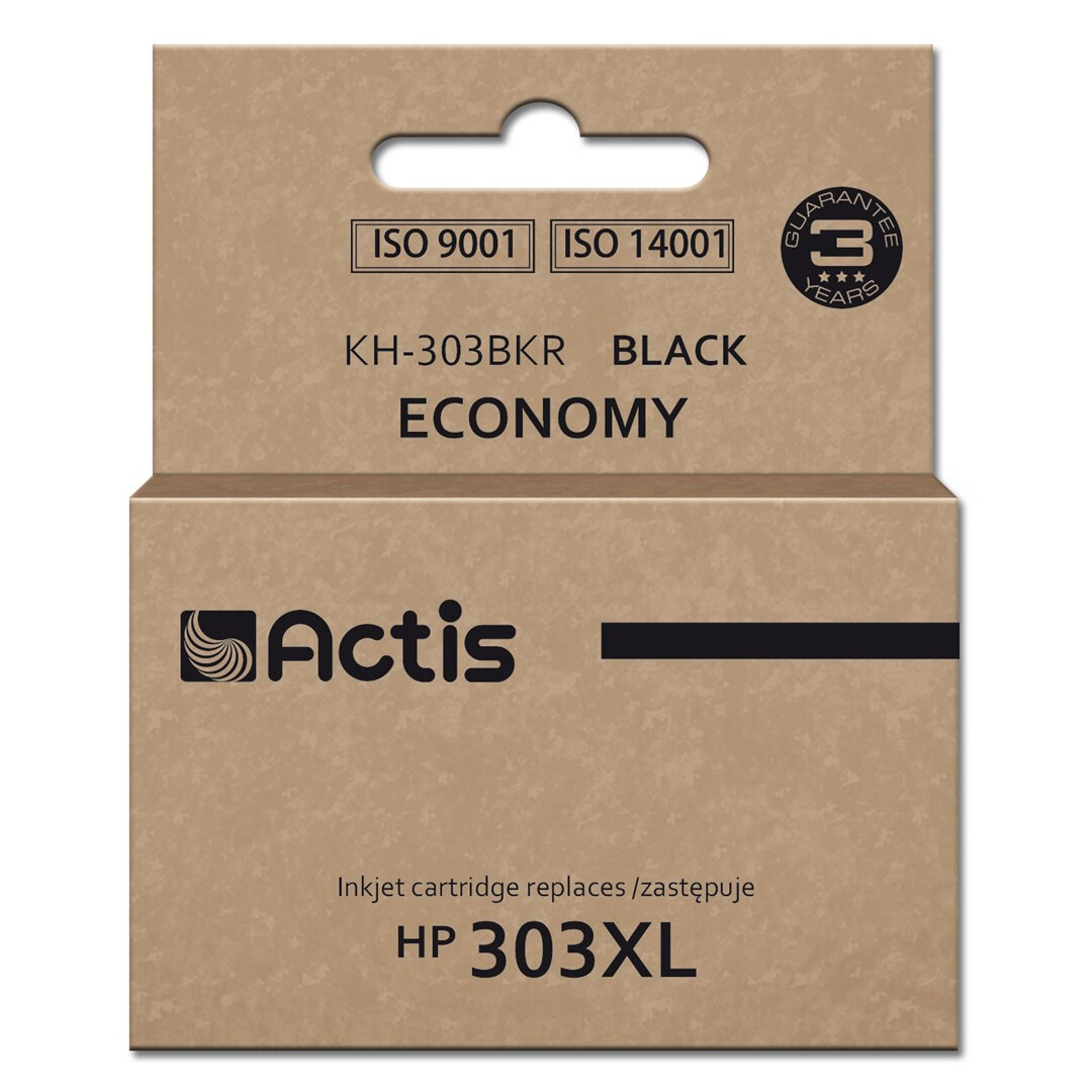 Actis KH-303BKR ink for HP printer, replacement HP 303XL T6N04AE; Premium; 20ml; 600 pages; black (KH-303BKR)