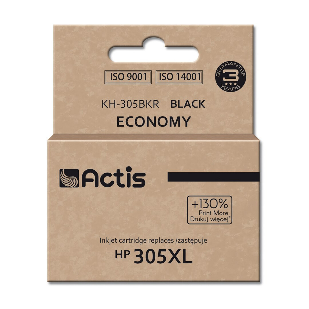 Actis KH-305BKR ink for HP printer; HP 305XL 3YM62AE replacement; Standard; 20 ml; black (KH-305BKR)
