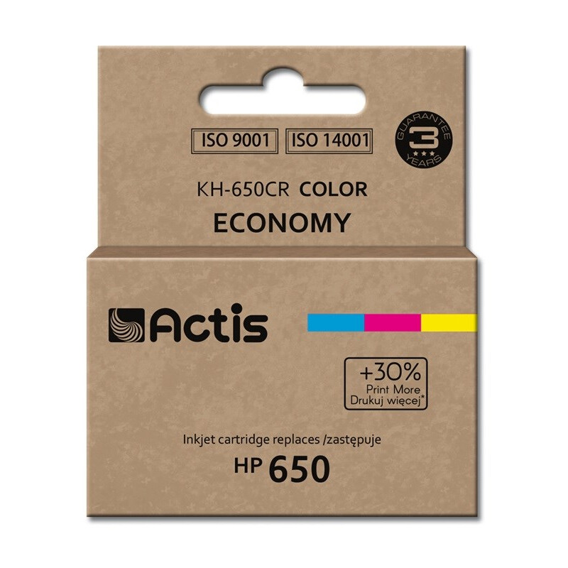 Actis KH-650CR ink (replacement for HP 650 CZ102AE; Standard; 9 ml; color) (KH-650CR)