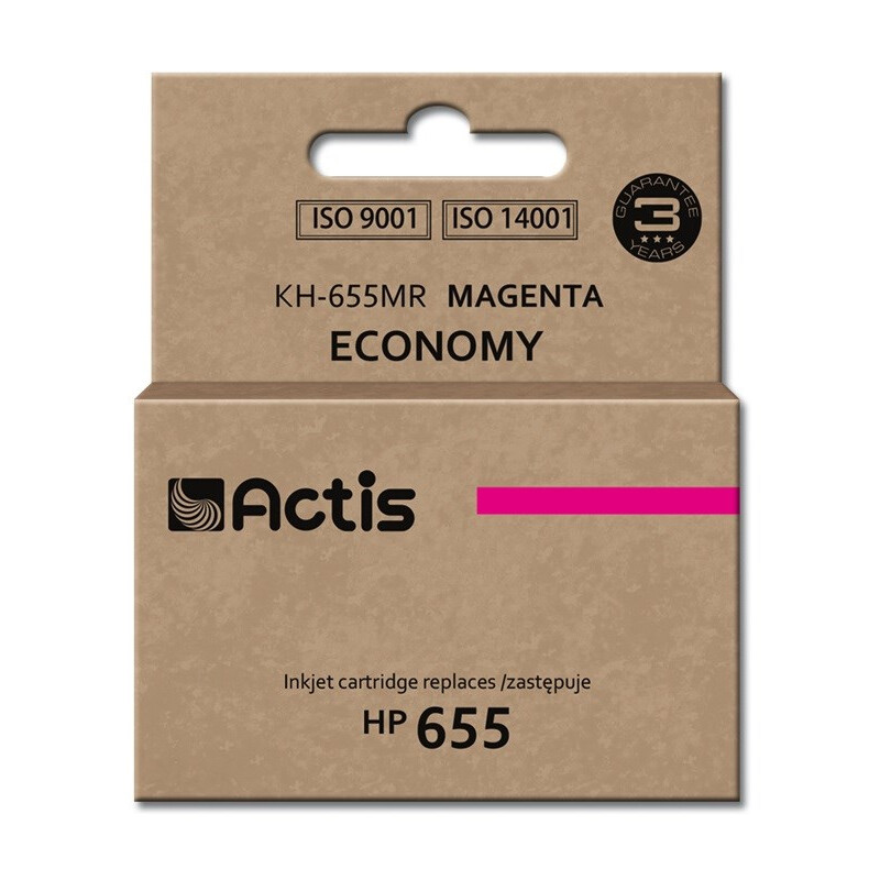 Actis KH-655MR ink (replacement for HP 655 CZ111AE; Standard; 12 ml; magenta) (KH-655MR)
