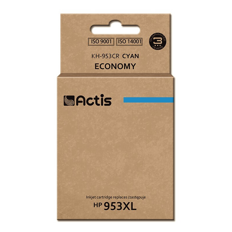 Actis KH-953CR Ink Cartridge (replacement for HP 953XL F6U16AE; Standard; 25ml; blue) - New Chip (KH-953CR)