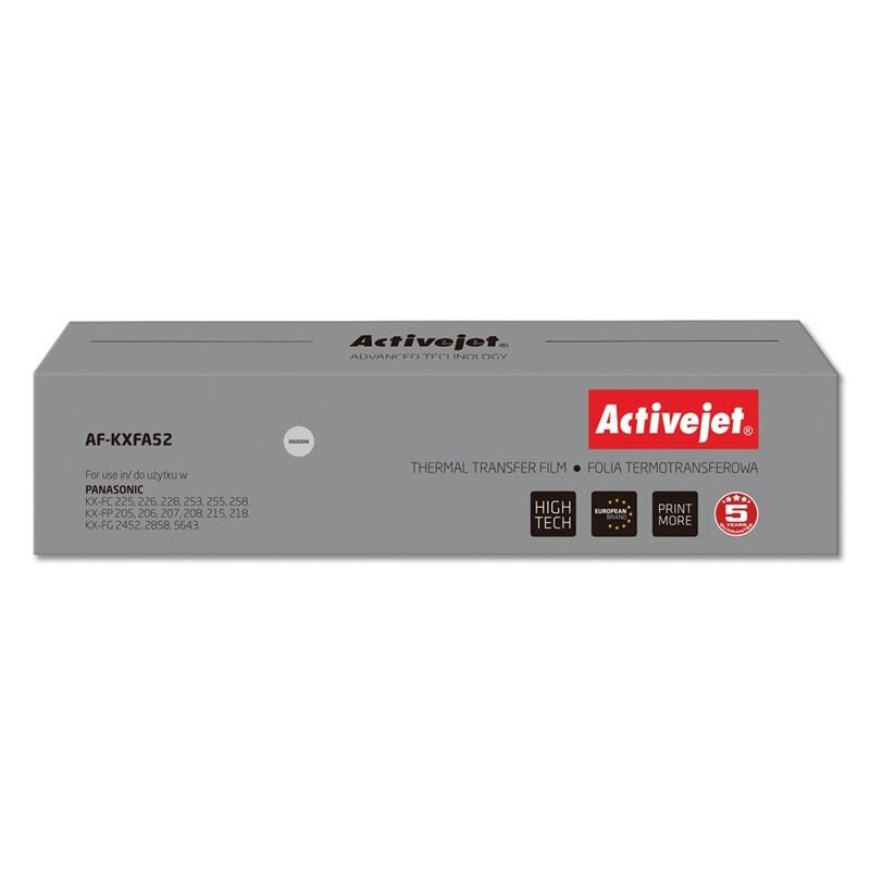 Activejet AF-KXFA52 (Replacement for Panasonic KX-FA52; Supreme; black) (AF-KXFA52)