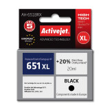 Activejet AH-651BRX Ink (replacement for HP 651 C2P10AE; Premium; 20 ml; black) (AH-651BRX)