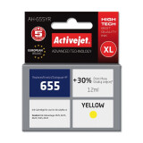 Activejet AH-655YR ink (replacement for HP 655 CZ112AE; Premium; 12 ml; yellow) (AH-655YR)