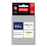 Activejet AH-953YRX ink (replacement for HP 953XL F6U18AE; Premium; 25 ml; yellow) (AH-953YRX)