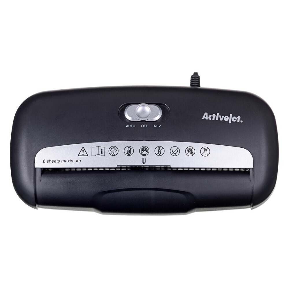 Papīra smalcinātājs (šrederis) Activejet ASH-0601S black (ASH-0601S) - foto 5