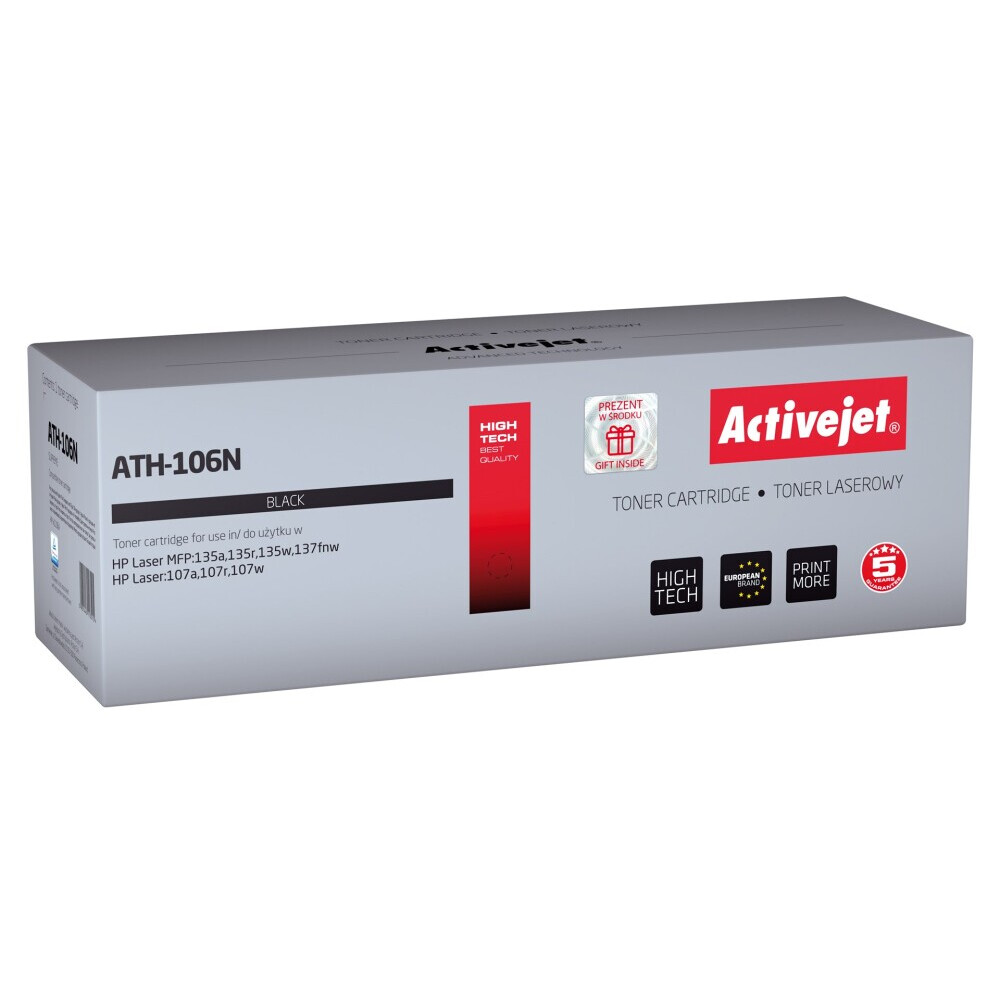 Activejet ATH-106N (replacement for HP 106A W1106A; Supreme; 1000 pages; black) (ATH-106N)