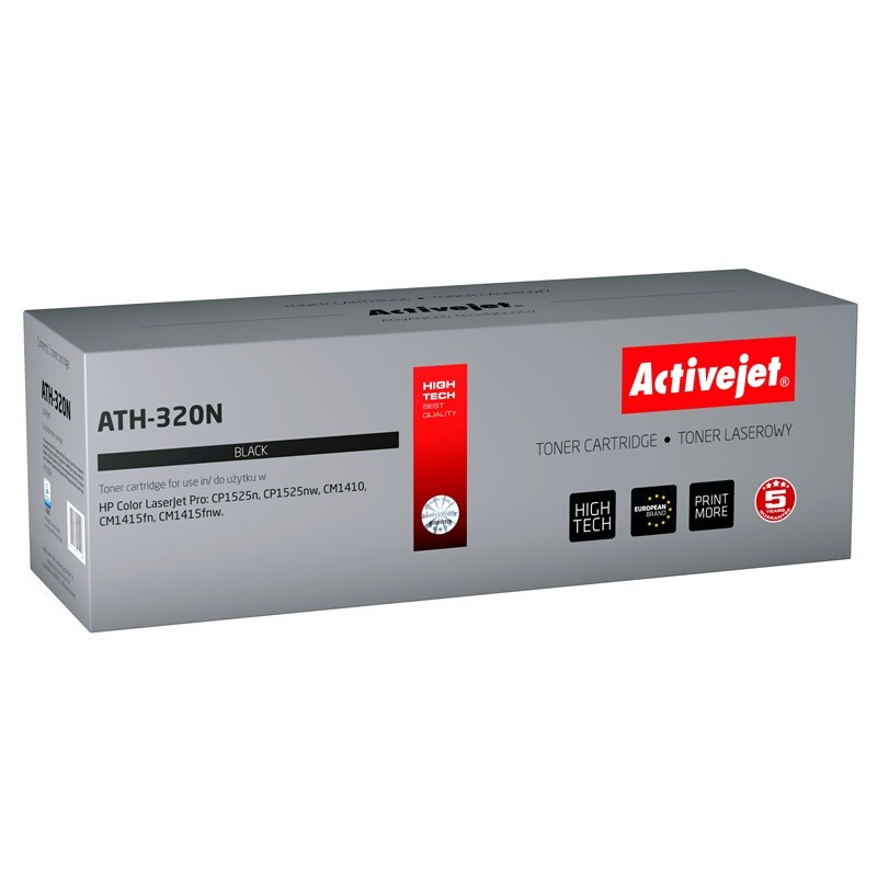 Activejet ATH-320N (replacement for HP 128A CE320A; Supreme; 2000 pages; black) (ATH-320N)