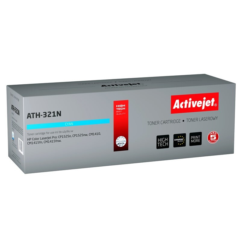 Activejet ATH-321N (replacement for HP 128A CE321A; Supreme; 1300 pages; cyan) (ATH-321N)