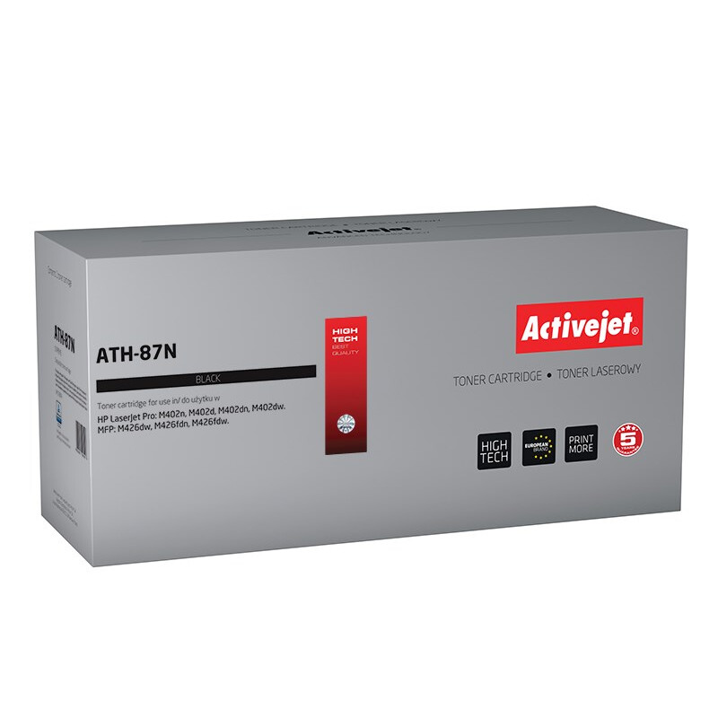 Activejet ATH-87N (replacement for HP 87A CF287A; Supreme; 9000 pages; black) (ATH-87N)