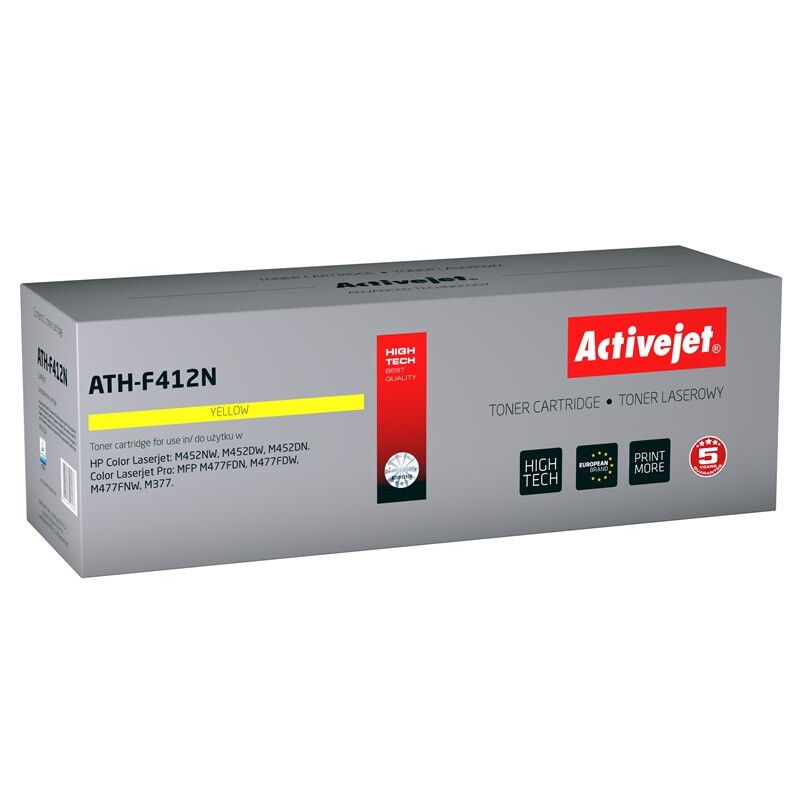 Activejet ATH-F412N (replacement for HP 410A CF412A; Supreme; 2300 pages; yellow) (ATH-F412N)