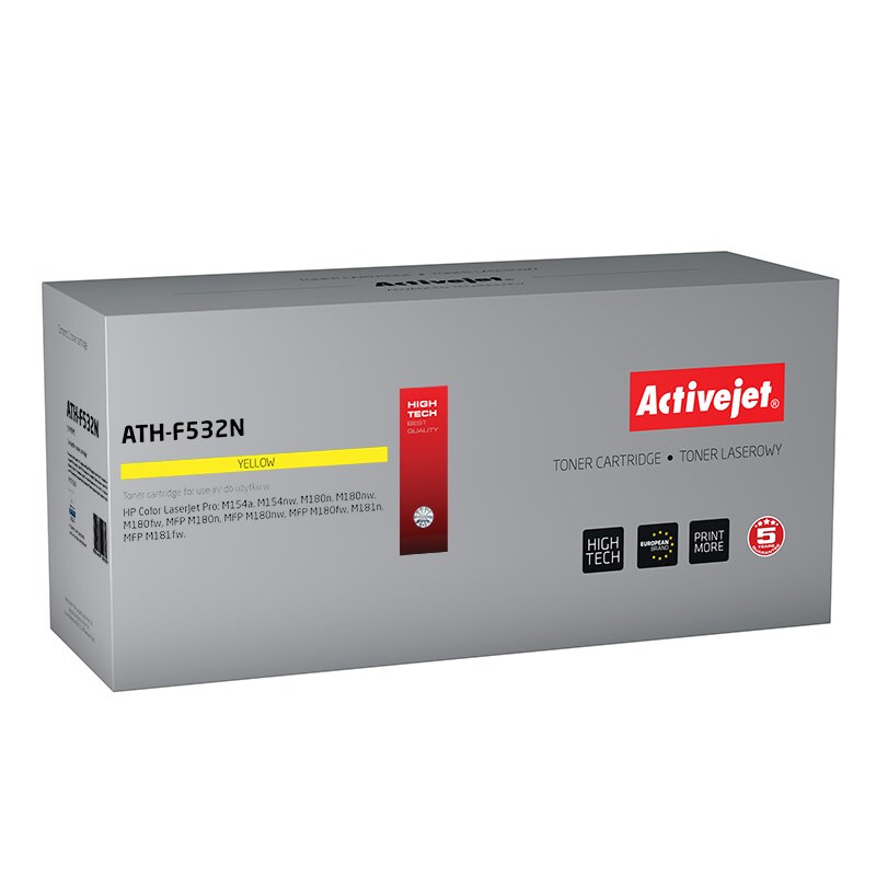 Activejet ATH-F532N (replacement for HP 205A CF532A; Supreme; 900 pages; yellow) (ATH-F532N)