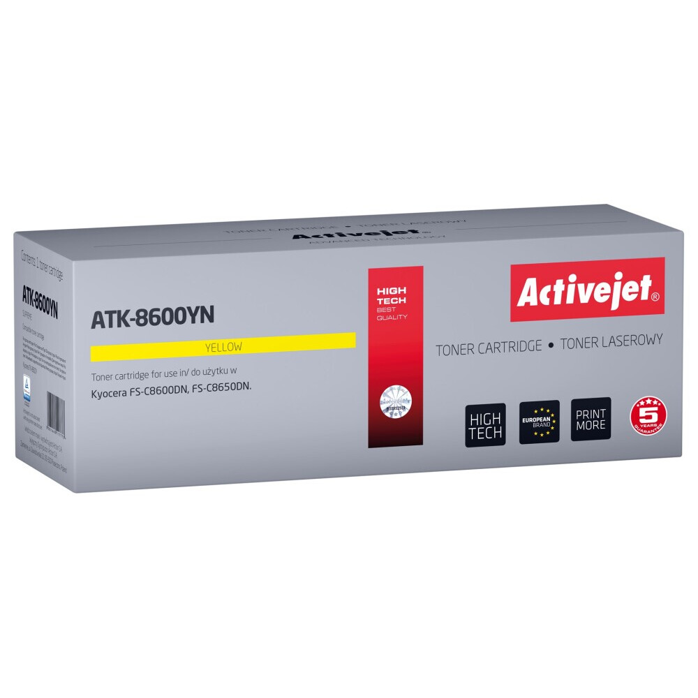 Activejet ATK-8600YN (replacement for Kyocera TK-8600Y; Supreme; 20000 pages; yellow) (ATK-8600YN)