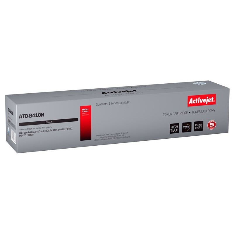 Activejet ATO-B410N (Replacement for OKI 43979102; Supreme; 3500 pages; black) (ATO-B410N)