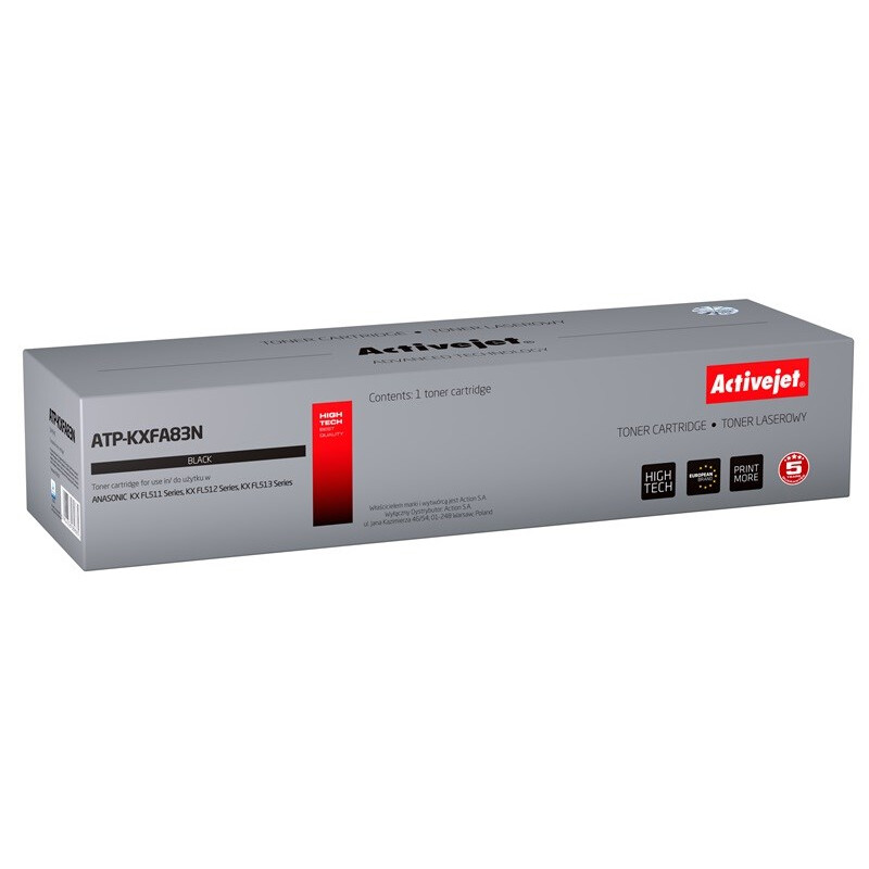 Activejet ATP-KXFA83N (replacement for Panasonic KXFA83; Supreme; 2500 pages; black) (ATP-KXFA83N)