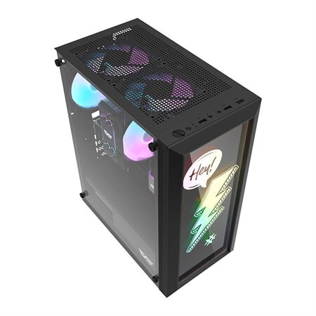 Datoru korpuss Computer Case Darkflash DK180 Graffiti black (DK180 Graffiti) - foto 2