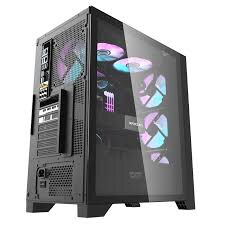 Datoru korpuss Computer case Darkflash DRX70 MESH + 4 RGB fans black (DRX70 MESH BLACK) - foto 2