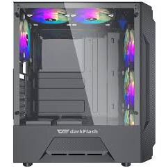 Datoru korpuss Darkflash LEO black (no fans) - foto 2