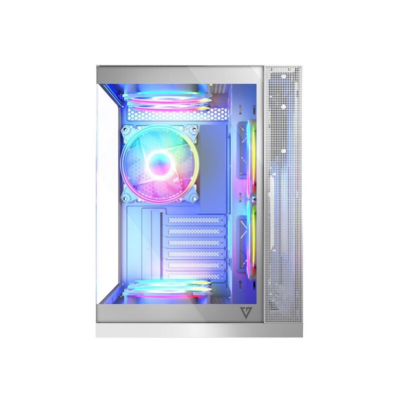 Datoru korpuss MODECOM Volcano Panorama APEX ARGB 7F Midi-Tower White (AT-PANORAMA-7F-ARGB-20-000000-0002) - foto 3