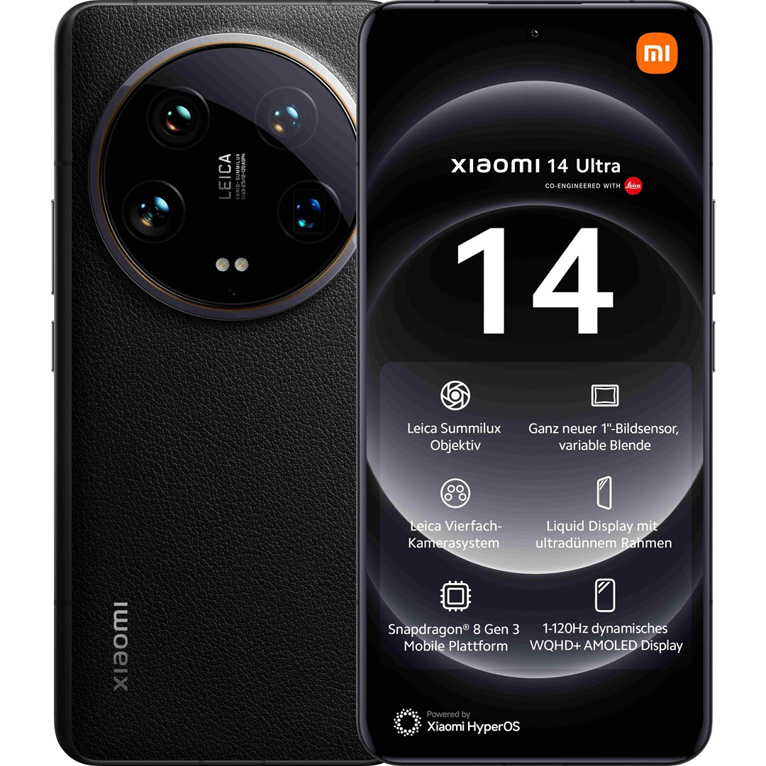 Mobilais tālrunis Xiaomi 14 Ultra 5G DS 16/512GB Black